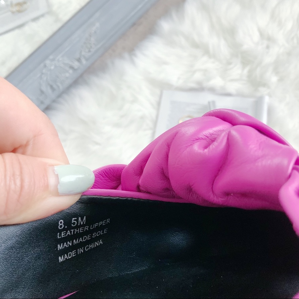 NWOT Rebecca Minkoff Coretta Pink Knotted Mules - Picture 6 of 9